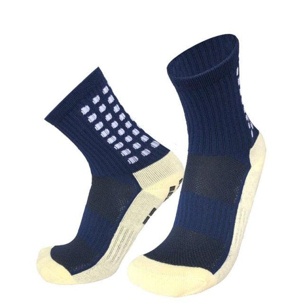 Unisex Cycling Socks Football Socks Round Silicone Suction Cup Grip Anti Slip Soccer Socks Sports Baseball Rugby Socks For Men And Women
