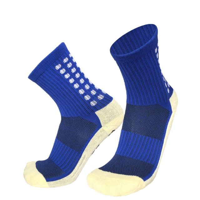 Unisex Cycling Socks Football Socks Round Silicone Suction Cup Grip Anti Slip Soccer Socks Sports Baseball Rugby Socks For Men And Women