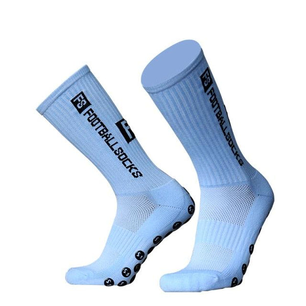 Unisex Cycling Socks Football Socks Round Silicone Suction Cup Grip Anti Slip Soccer Socks Sports Baseball Rugby Socks For Men And Women