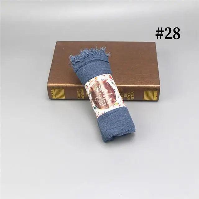 New Stylish Plain Scarf Women Muslim Crinkle Hijab Scarf Female Musulman Soft Cotton Headscarf Islamic Hijab Shawls And Wraps