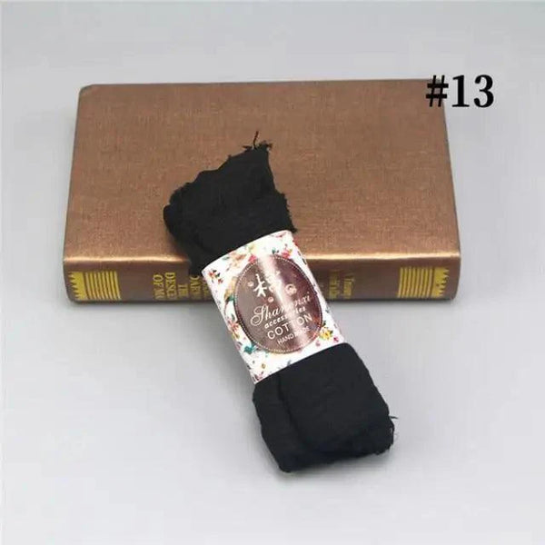 New Stylish Plain Scarf Women Muslim Crinkle Hijab Scarf Female Musulman Soft Cotton Headscarf Islamic Hijab Shawls And Wraps