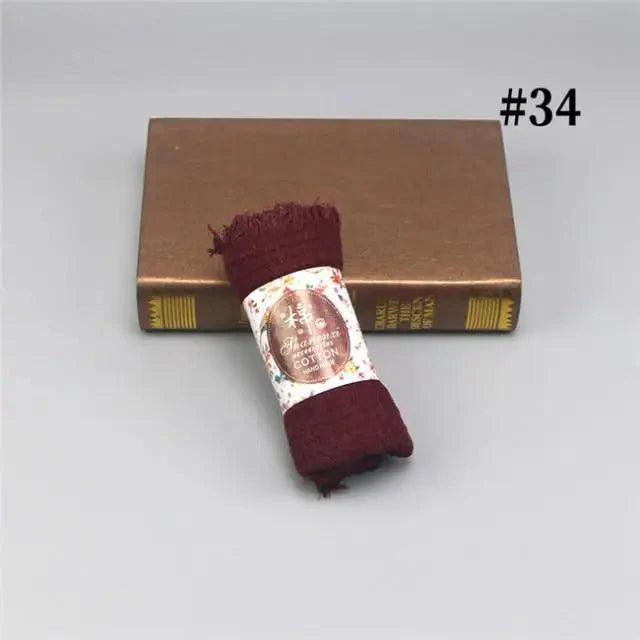 New Stylish Plain Scarf Women Muslim Crinkle Hijab Scarf Female Musulman Soft Cotton Headscarf Islamic Hijab Shawls And Wraps