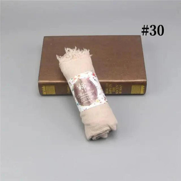 New Stylish Plain Scarf Women Muslim Crinkle Hijab Scarf Female Musulman Soft Cotton Headscarf Islamic Hijab Shawls And Wraps