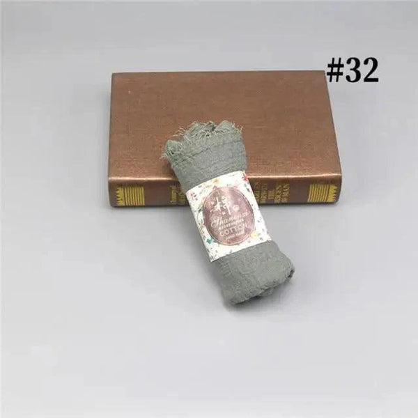 New Stylish Plain Scarf Women Muslim Crinkle Hijab Scarf Female Musulman Soft Cotton Headscarf Islamic Hijab Shawls And Wraps