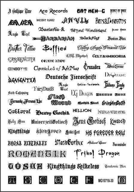 New Super Thin Self-Adhesive  Letter 3d Nail Decal Stickers Manicure Nail Art Decoration Accessories Holographic Old English Character Nail Self-Adhesive Sticker English Font Design Manicure Design Water Sliders Decorations Accessories