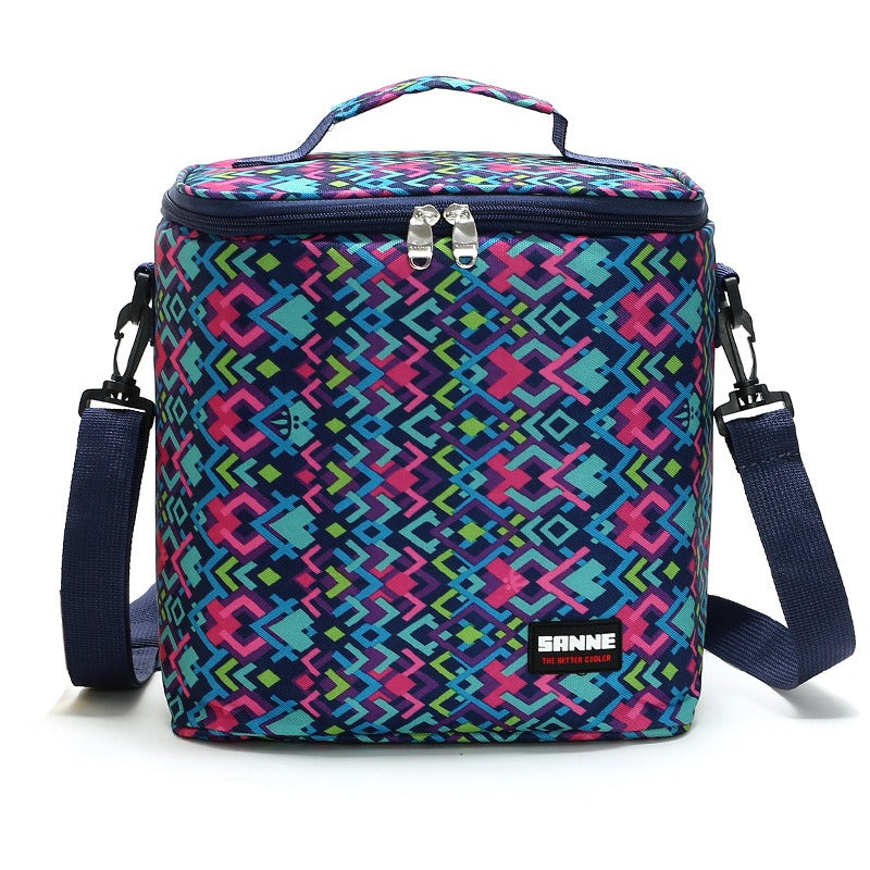 New thermal insulation bag outdoor large capacity picnic ice bag Oxford cloth portable lunch bag PVC