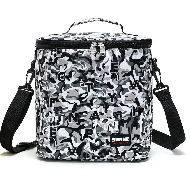 New thermal insulation bag outdoor large capacity picnic ice bag Oxford cloth portable lunch bag PVC