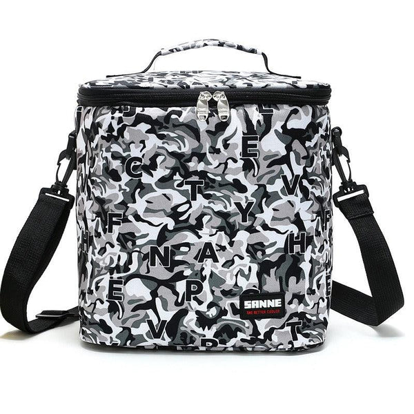 New thermal insulation bag outdoor large capacity picnic ice bag Oxford cloth portable lunch bag PVC