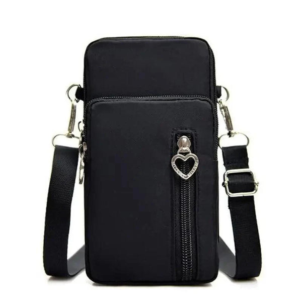 New Trendy Crossbody Zipper  Shoulder Bag For Ladies And Girls Multifunction Handbag Wrist Purse For Females