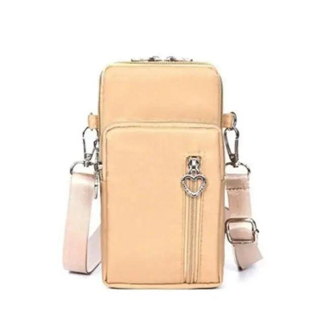New Trendy Crossbody Zipper  Shoulder Bag For Ladies And Girls Multifunction Handbag Wrist Purse For Females