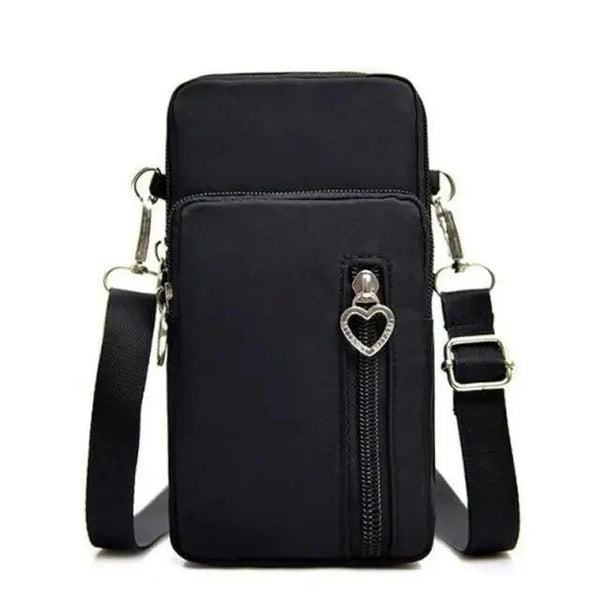 New Trendy Crossbody Zipper  Shoulder Bag For Ladies And Girls Multifunction Handbag Wrist Purse For Females