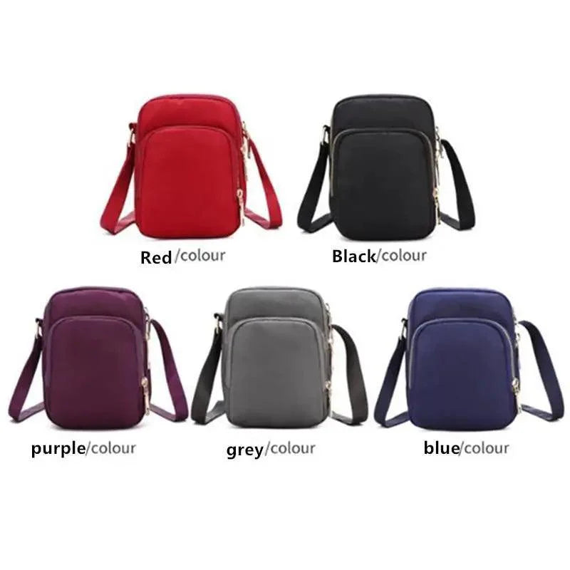 New Trendy Crossbody Zipper  Shoulder Bag For Ladies And Girls Multifunction Handbag Wrist Purse For Females