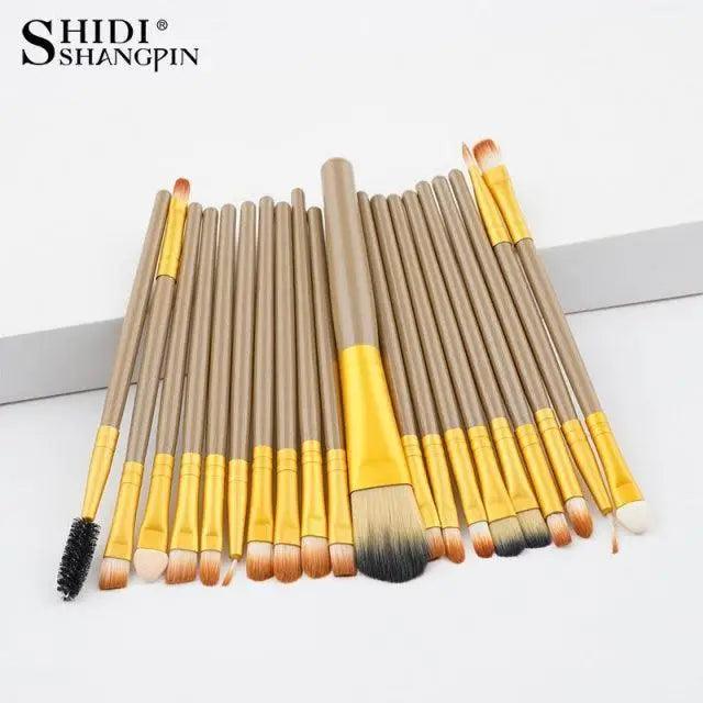 New Trendy Makeup Brushes Sets For Foundation Powder Blush Eyeshadow Concealer Lip Eye Make Up Brush Cosmetics Beauty Tool