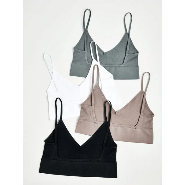 New Trendy Open Back Bra Seamless Brassiere, Comfortable Top Women Wire free Low Back Underwear No Pad Unlined Backless Bra