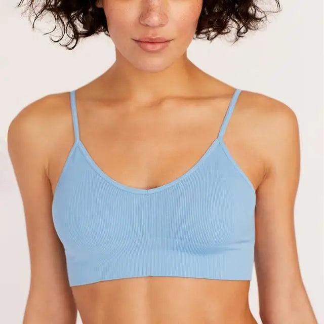 New Trendy Open Back Bra Seamless Brassiere, Comfortable Top Women Wire free Low Back Underwear No Pad Unlined Backless Bra