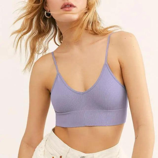 New Trendy Open Back Bra Seamless Brassiere, Comfortable Top Women Wire free Low Back Underwear No Pad Unlined Backless Bra