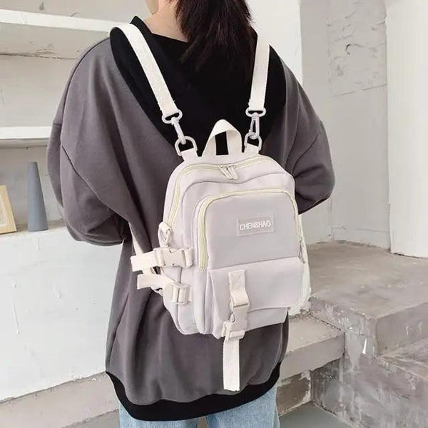 New Trendy Small Canvas Mini Backpack For Women And Girls Anti-theft Shoulder Bag And School Bag For Teenager Girls