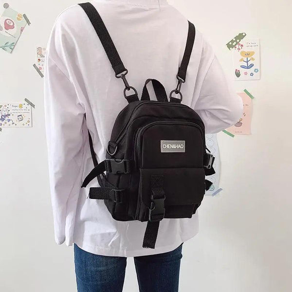 New Trendy Small Canvas Mini Backpack For Women And Girls Anti-theft Shoulder Bag And School Bag For Teenager Girls