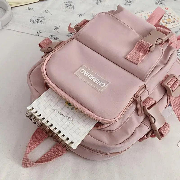 New Trendy Small Canvas Mini Backpack For Women And Girls Anti-theft Shoulder Bag And School Bag For Teenager Girls