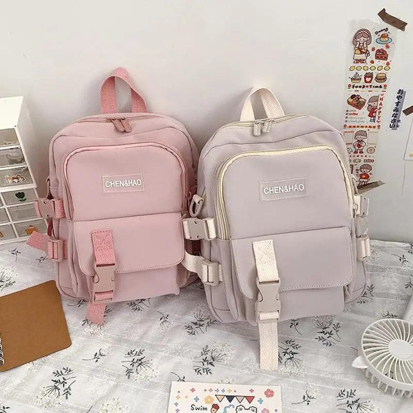 New Trendy Small Canvas Mini Backpack For Women And Girls Anti-theft Shoulder Bag And School Bag For Teenager Girls