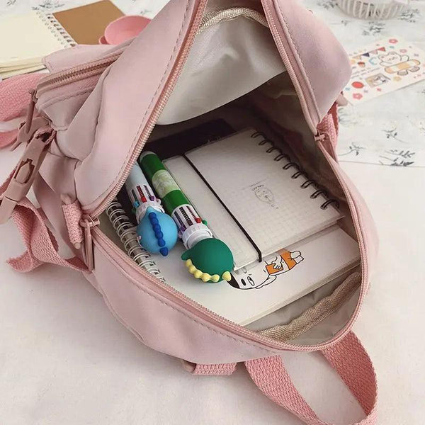 New Trendy Small Canvas Mini Backpack For Women And Girls Anti-theft Shoulder Bag And School Bag For Teenager Girls