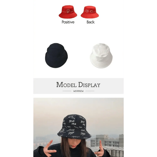 New Trendy Summer Bucket Hats For Women Men's Panama Hat Double-sided Panama Sun Fishing Hat Fisherman Cap for Boys/Girls