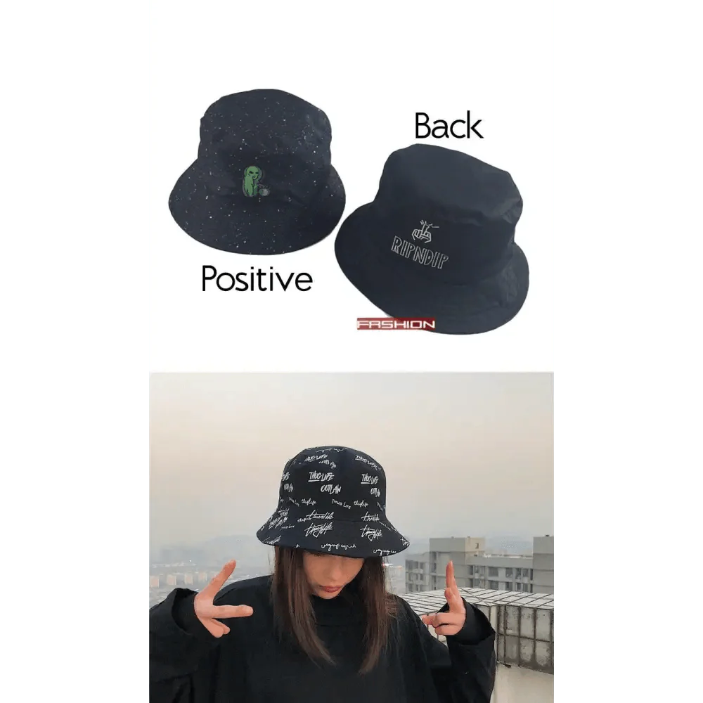 New Trendy Summer Bucket Hats For Women Men's Panama Hat Double-sided Panama Sun Fishing Hat Fisherman Cap for Boys/Girls