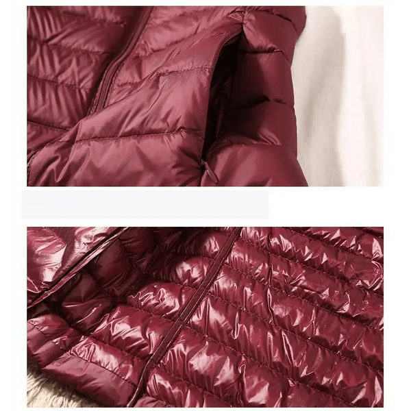 New Trendy Ultra Light Women's Duck Down Vest Jacket Autumn/Winter High collar Sleeveless Coat For Girls