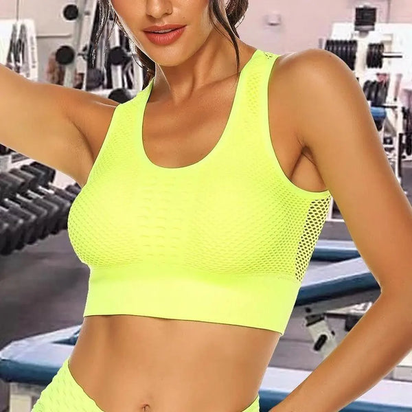 New Trendy Women's T-shirts Workout Sports Bra Yoga Vest Backless Solid Quick Dry Running Gym Sport bra Yoga Shirts