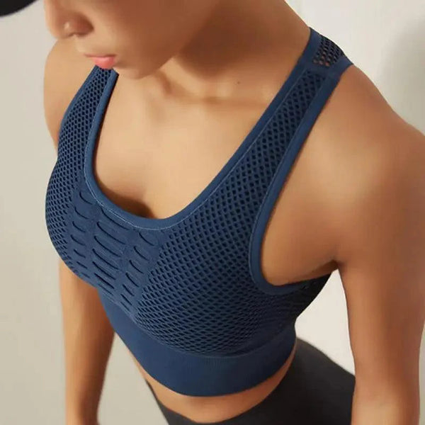 New Trendy Women's T-shirts Workout Sports Bra Yoga Vest Backless Solid Quick Dry Running Gym Sport bra Yoga Shirts