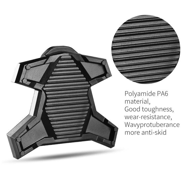 New Upgrade Road Bike Clipless Pedal Platform Adapter Convert For Look System Bicycle Clip Pedal Adaptor Converts Clipless Into Flat Pedals No Cleats Needed Adding Grip And Comfort