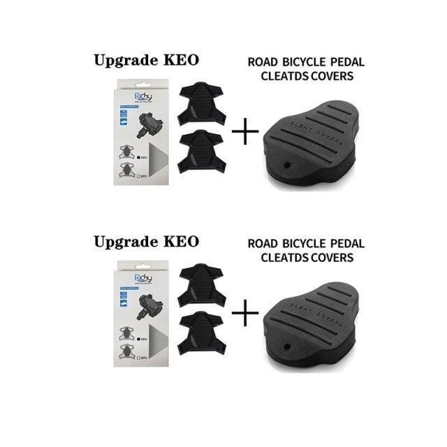 New Upgrade Road Bike Clipless Pedal Platform Adapter Convert For Look System Bicycle Clip Pedal Adaptor Converts Clipless Into Flat Pedals No Cleats Needed Adding Grip And Comfort