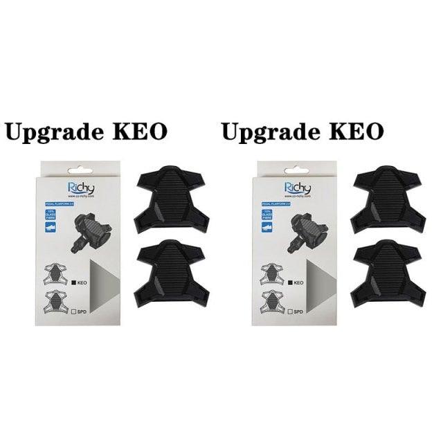 New Upgrade Road Bike Clipless Pedal Platform Adapter Convert For Look System Bicycle Clip Pedal Adaptor Converts Clipless Into Flat Pedals No Cleats Needed Adding Grip And Comfort