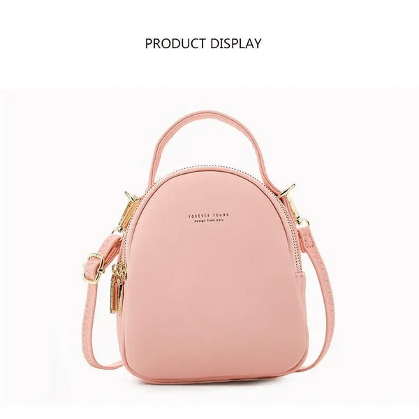New Versatile Big Capacity 3 Layer Women Backpack Fashionable Small Backpack For Ladies Soft Leather Shoulder Crossbody bag for Female