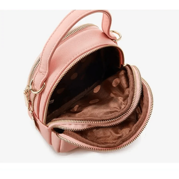 New Versatile Big Capacity 3 Layer Women Backpack Fashionable Small Backpack For Ladies Soft Leather Shoulder Crossbody bag for Female