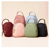 New Versatile Big Capacity 3 Layer Women Backpack Fashionable Small Backpack For Ladies Soft Leather Shoulder Crossbody bag for Female