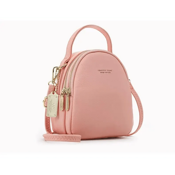 New Versatile Big Capacity 3 Layer Women Backpack Fashionable Small Backpack For Ladies Soft Leather Shoulder Crossbody bag for Female