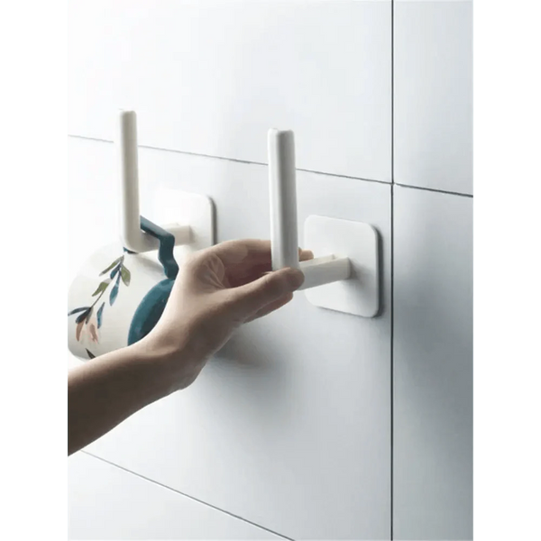 New Vigorous 1Pc Kitchen Self-adhesive Accessories Under Cabinet Paper Roll Rack Towel Holder Tissue Hanger Storage Rack for Bathroom Toilet