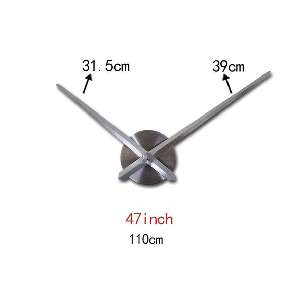 New Wall Clock Watch Movement Acrylic Mirror Wall Stickers 3D Clock Hands Large Clock Movement Unique Design Quartz Metal Dial Needle Home Decor Living Room