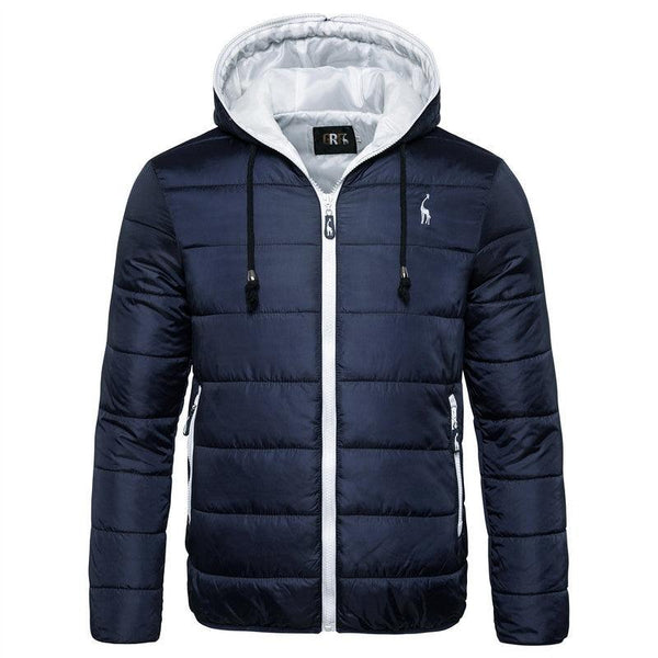 New Waterproof Winter Jacket Men Hooded Warm Autumn Jacket Windproof Hooded  Men Blue Comfortable Men's Jackets Lightweight Hiking Jackets For Ski Winter Coat