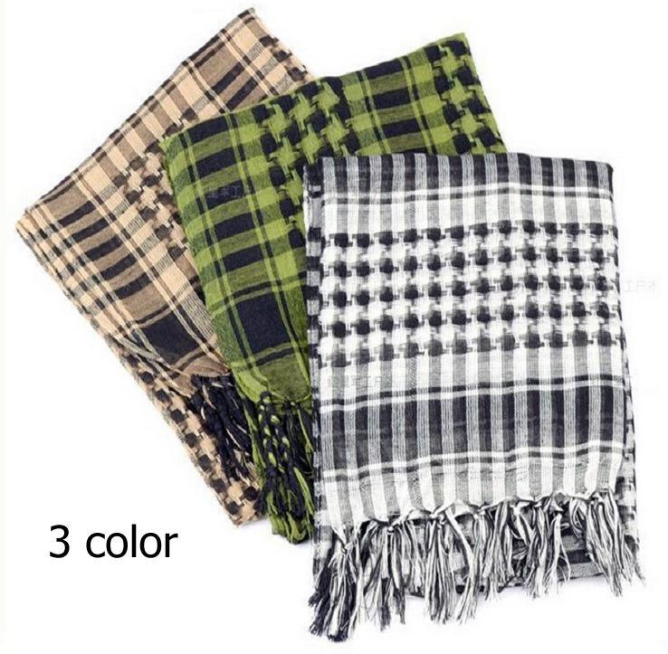 New Winter Women Men Windproof Warmer Military Scarf Muslim Hijab Unisex Scarves Tassel Desert Arab Keffiyeh Shawl  Scarf Military Shemagh Tactical Desert Keffiyeh Head Neck Scarf Arab Wrap with Tassel