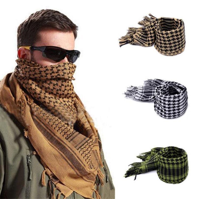 New Winter Women Men Windproof Warmer Military Scarf Muslim Hijab Unisex Scarves Tassel Desert Arab Keffiyeh Shawl  Scarf Military Shemagh Tactical Desert Keffiyeh Head Neck Scarf Arab Wrap with Tassel