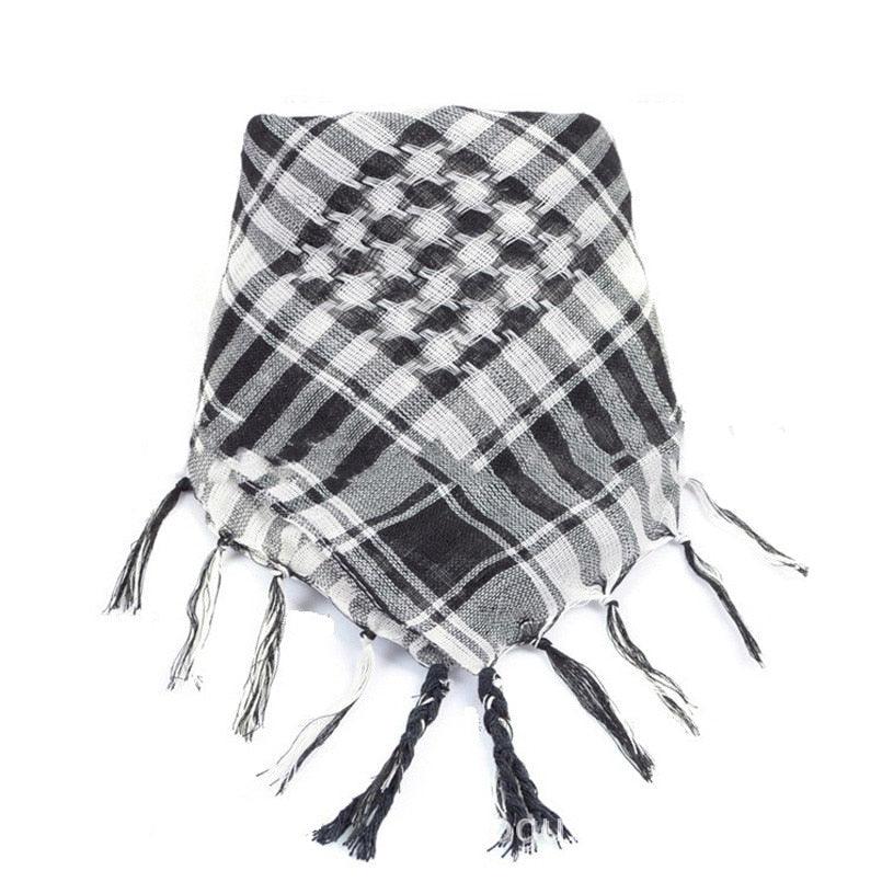 New Winter Women Men Windproof Warmer Military Scarf Muslim Hijab Unisex Scarves Tassel Desert Arab Keffiyeh Shawl  Scarf Military Shemagh Tactical Desert Keffiyeh Head Neck Scarf Arab Wrap with Tassel