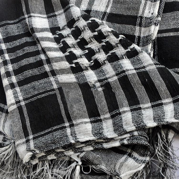 New Winter Women Men Windproof Warmer Military Scarf Muslim Hijab Unisex Scarves Tassel Desert Arab Keffiyeh Shawl  Scarf Military Shemagh Tactical Desert Keffiyeh Head Neck Scarf Arab Wrap with Tassel
