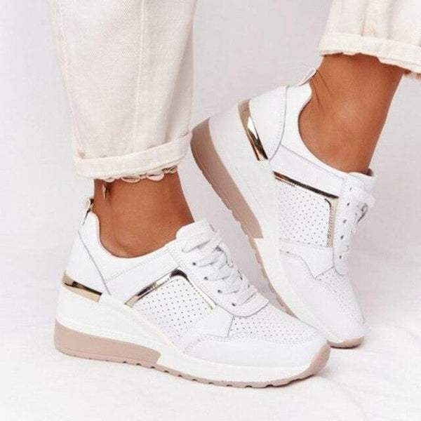 New Women Casual Shoes Height Increasing Sport Elegant Shoes Air Cushion Comfortable Sneakers Women's Vulcanize Shoes Sports Breathable Sneakers