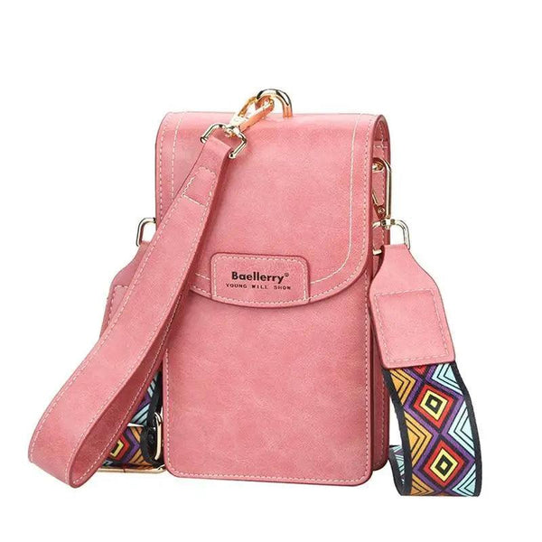 New Women Fashionable Multifunction Shoulder PU Leather Large Capacity Phone Crossbody Purse - Designer Female Purse