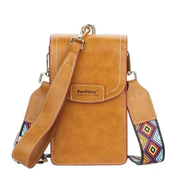 New Women Fashionable Multifunction Shoulder PU Leather Large Capacity Phone Crossbody Purse - Designer Female Purse
