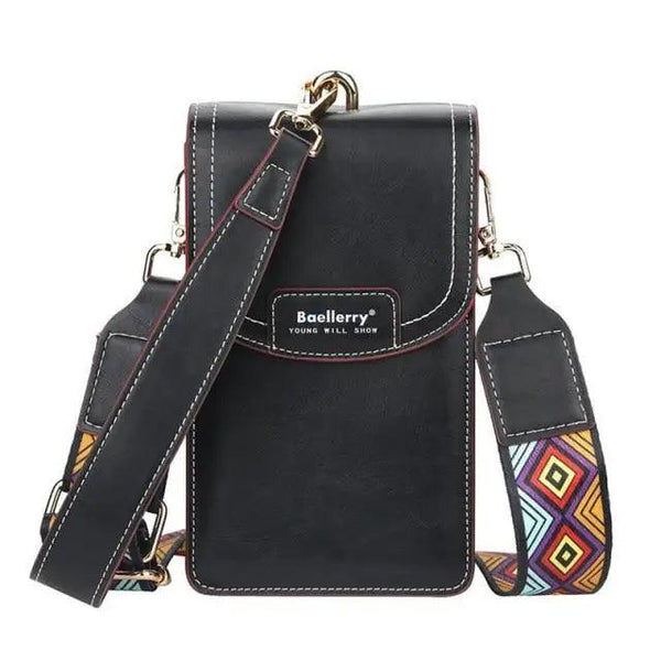 New Women Fashionable Multifunction Shoulder PU Leather Large Capacity Phone Crossbody Purse - Designer Female Purse
