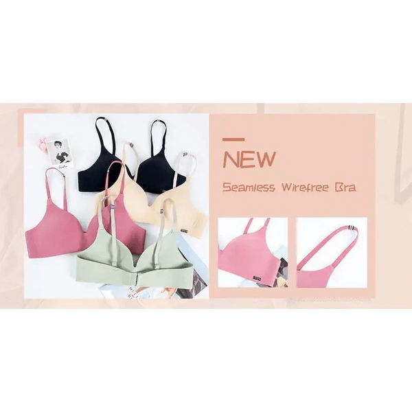 New Women Lingerie U Backless Bras Underwear Deep U Low Cut Push Up Bra Female Breathable Bra