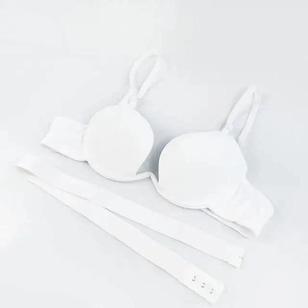 New Women Lingerie U Backless Bras Underwear Deep U Low Cut Push Up Bra Female Breathable Bra
